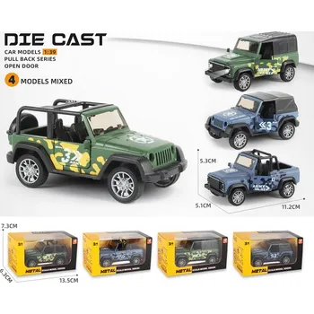 autíčko Wiky Vehicles Auto vojenské kovové 11 cm