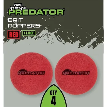 Umělá nástraha Fox Rage Predator Plovoucí Pěna Bait Poppers Red X-Large