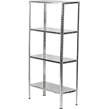 Dílenský regál DEMA Šroubový regál pozinkovaný 4P 75x30x145 cm