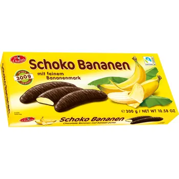 Cukrovinka Sir Charles Schoko Bananen - Banány zalité v čokoládě PO EXPIRACI (300g)