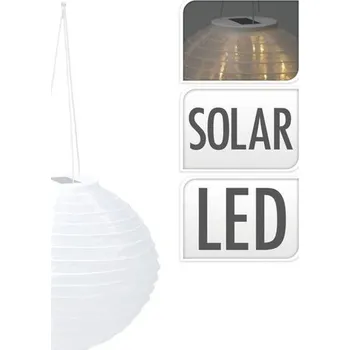 Zahradní dekorace koule d40cm, 12LED, solární, polyester