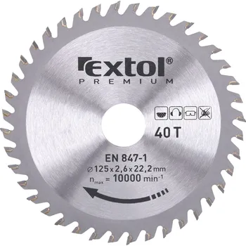 Pilový kotouč Kotouč pilový s SK plátky, 125x1,3x22,2mm, 40T