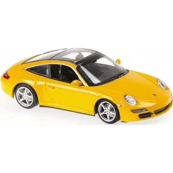 autíčko 1:43 PORSCHE 911 TARGA - 2006 - YELLOW - MINICHAMPS