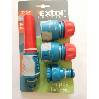 Zahradní hadice Hadicový set 4ks, pro 1/2" a 5/8" hadici