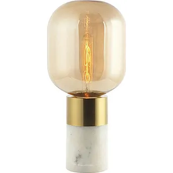 Lampička ZAMBELIS Lampička bílý mramor 20253 sklo v barvě šampaň 44cm