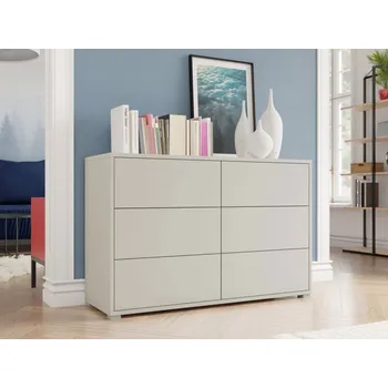 Ložnice Komoda se šuplíky Alekto K6SZ AK05, Barva dřeva: kašmír MIRJAN 5903211376535