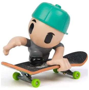 fingerboard Tech Deck sk8 crew fingerboard s figurkou, zelená kšiltovka