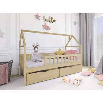 Postel Dětská postel Jundia, Rozměr postele: 80x180 cm, Barva: borovice MIRJAN 5903211349461