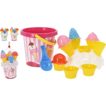 Hračka na písek Sada na písek dětská VĚDRO ZMRZLINKA