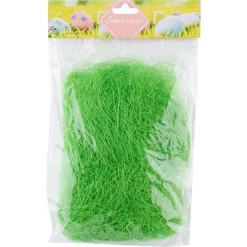 umělá květina Dekorační tráva 40g sysal zelená