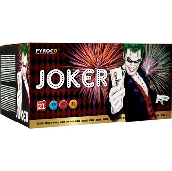 Zábavní pyrotechnika JOKER - kompaktní ohňostroj 90 ran / 20-25 mm