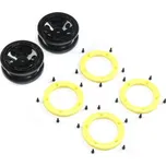 ECX Disk kola, beadlock černý/žlutý (2): 1:18 Temper G2