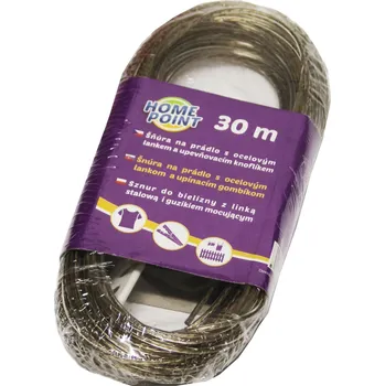 Šňůra na prádlo Šňůra s ocelovým lankem 30m