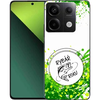 Pouzdro na mobilní telefon Gelový kryt mmCase na Xiaomi Redmi Note 13 Pro 5G/Poco X6 5G - rybář roku bílé pozadí
