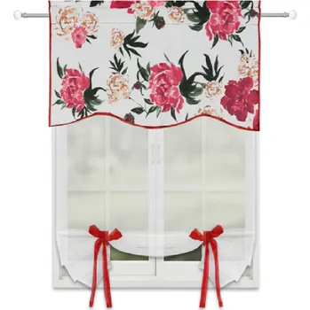 Záclona BytoTex Růže Bílá 70x120 cm