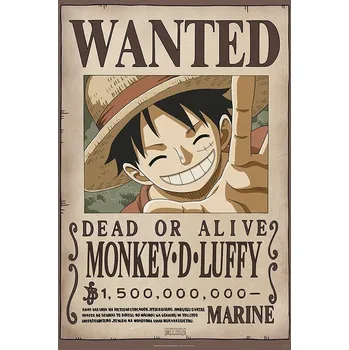 Plakát Plakát, Obraz - One Piece - Wanted Luffy