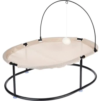 Pelíšek pro kočku TIAKI Lehátko pro kočky - pískové 63 × 46 × 47 cm