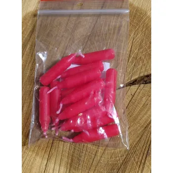 Svíčka Vánoční svíčky do skořápek ořechů barva červená