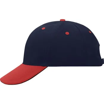 Kšiltovka Daiber - čepice Kšiltovka 6 Panel Sandwich MB024 Barva: Modrá námořní - Červená / Modrá námořní