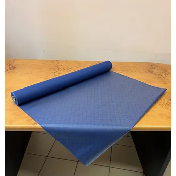 ubrus Papírový ubrus Duni 0,84 x20m, modrý čtvereček - pogumovaný