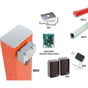 Pohon brány Závora NICE WIDES4 kit rameno 4m a příslušenství