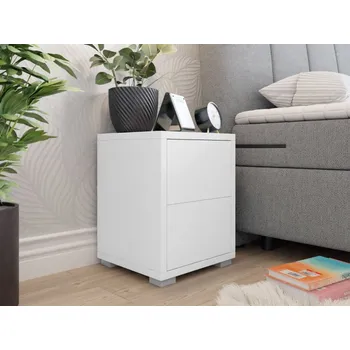 Noční stolek Noční stolek Alekto N2SZ AK08, Barva: bílá MIRJAN 5903211157899