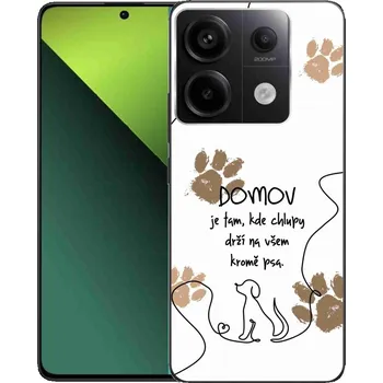 Pouzdro na mobilní telefon Gelový kryt mmCase na Xiaomi Redmi Note 13 Pro 5G/Poco X6 5G - psí motiv bílé pozadí