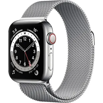 Příslušenství k chytrým hodinkám Elegantní kovový pásek pro chytré hodinky Apple Watch 40 mm (4.série) - stříbrný