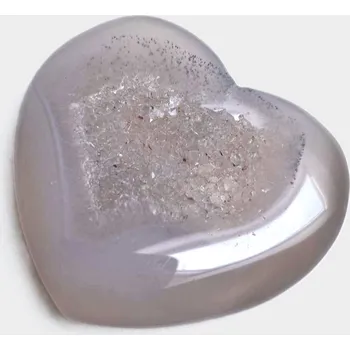 Přírodní kámen Achát Brazílie - srdce, 40 g Přírodní minerály, krystaly