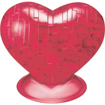 HCM KINZEL 3D Crystal Puzzle, Srdce červené