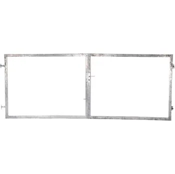 Pletivo Rám brány dvoukřídlé pro vlastní výplň; 4000mm; Zinek; Bez příčníku Výška (mm): 1200