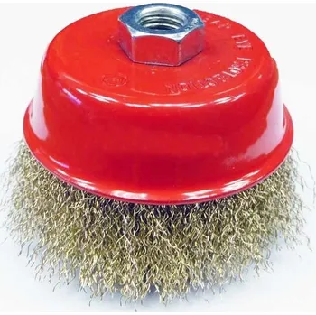 Drátěný kartáč Kartáč hrnkový 100mm nesplétaný - povlakovaný , XTLINE XT-XT22003