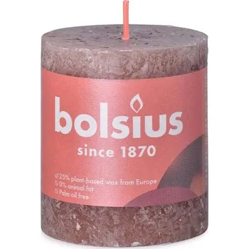 Svíčka Svíčka Bolsius Rustic 68x80mm Taupe