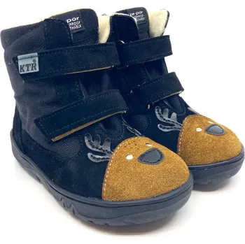 Chlapecká zimní obuv Dětské zimní boty KTR 315 Sob černá VLNA 29, Vnitřní délka boty: 19,1 cm