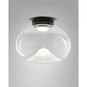 Fabas 3755-65-241 Brena, stropní svítidlo z čirého skla, 1x19W LED 2700/3000/4000K krokové stmívání, prům. 33cm