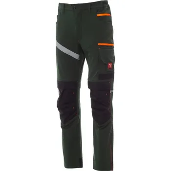 montérky Pracovní kalhoty Payper NEXT 4W SUMMER Barva: Zelená Lesní/ Černá, Velikost: 52