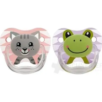 dudlíky Dr.Browns PreVent cum 0-6m 2ks ZOO růžový a fialový