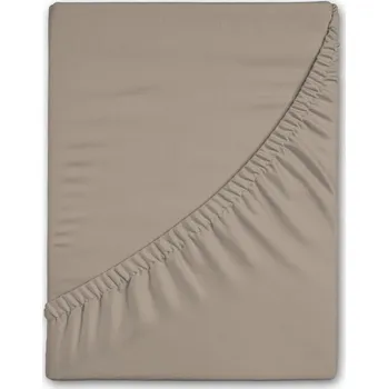 Prostěradlo Hnědé napínací flanelové prostěradlo 180x200 cm – Good Morning ID_1697284