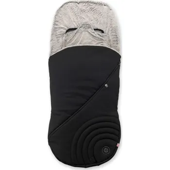 Fusak Koelstra Zimní fusak do kočárku s kožešinou Kiddy Softmuff black