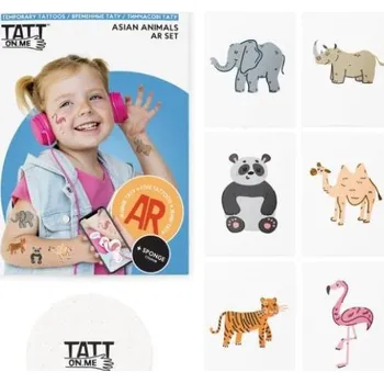 Tetování TATTonMe Živé tetovačky pro děti Asijská zvířata