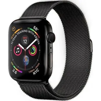 Příslušenství k chytrým hodinkám Elegantní kovový pásek pro chytré hodinky Apple Watch SE 40 mm (2020) - černý