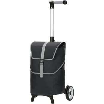 Nákupní taška Nákupní taška na kolečkách Andersen Unus Shopper Fun Mikkel černá