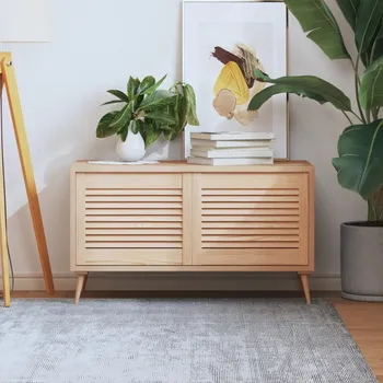 Interiérové dveře ZBXL Nábytková dvířka lamelový design 2 ks 39,5 x 49,4 cm borovice