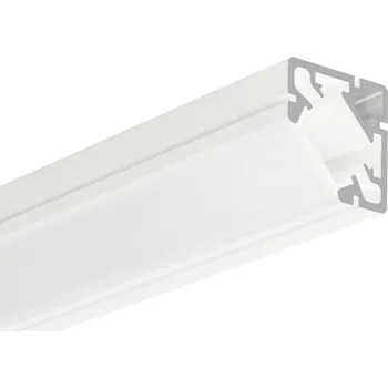 LED páska Ledshopik LED profil rohový a konstrukční KLUS 45-PLUS bílý - LED profil 45-PLUS bílý - 2m