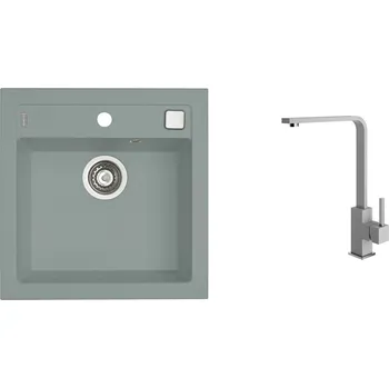 Granitový dřez Alveus SET FORMIC 20/81 + BATERIE AFRA 81 + 5 % sleva v košíku s kódem SLEVA5