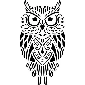 Šablona sova, 20 x 30 cm, plast