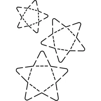 Šablona Vánoční hvězdy, 20 x 30 cm, plast