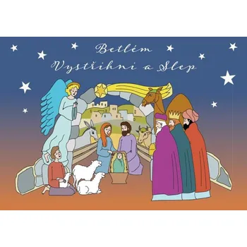 omalovánky Betlém Vystřihni a slep