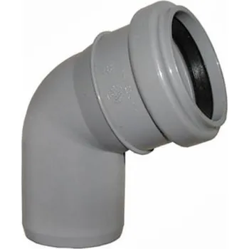 Kanalizační potrubí Vnitřní drenážní koleno Wavin, O 50 mm, 67°