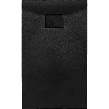 Sprchová vanička BPS-koupelny Obdélníková akrylátová sprchová vanička HYD-OSV-JUKO 100x70 černá